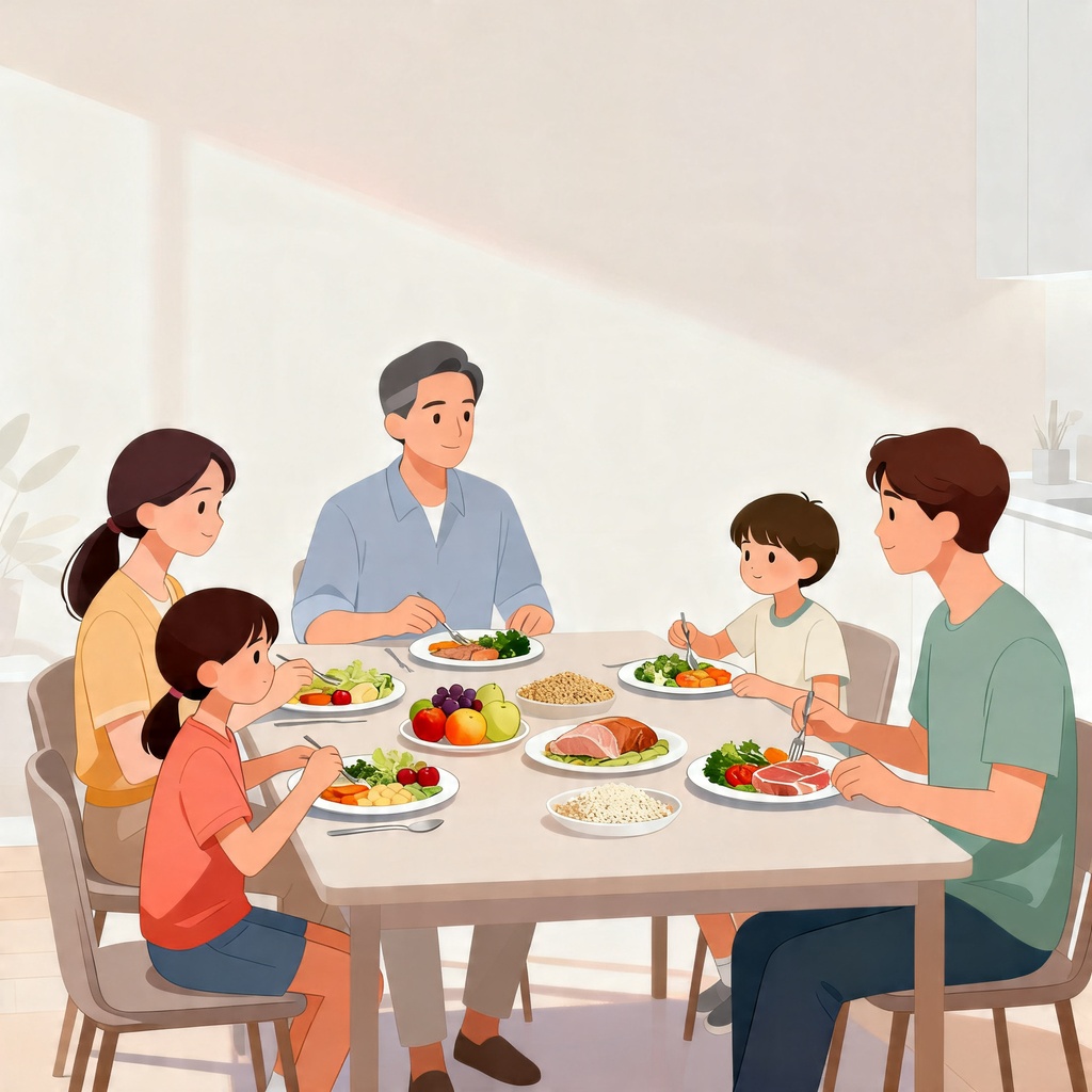 Cómo mantener una dieta equilibrada en familia